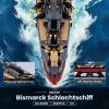 JMBricklayer Bismarck Battleship Building Set, 1:300 Scale view 2