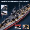 JMBricklayer Bismarck Battleship Building Set, 1:300 Scale view 3