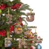 26 Gingerbread Alphabet Ornaments for Christmas Tree view 4