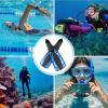 Adult Swimming Fins, 1 Pair, Adjustable, Travel Size, Diving view 4