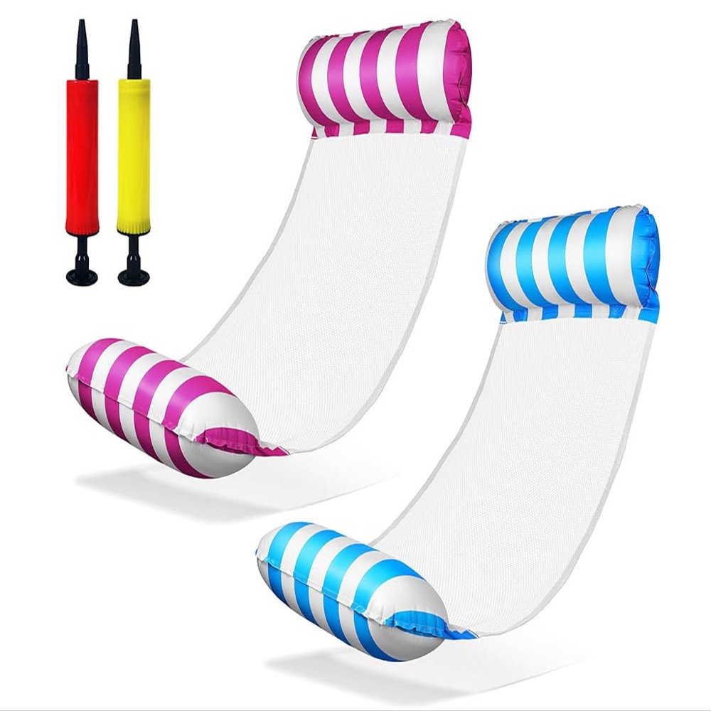 Hitopin 2-Pack 4-in-1 Pool Float Hammocks