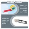 JDNFKG 2-Piece Sewing Ruler and 1-Piece Scissors Set view 3