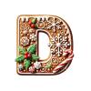 26 Gingerbread Alphabet Ornaments for the Christmas Tree view 1