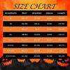 Saymany Women's Halloween V-Neck Short-Sleeve Scrub Top, Black, XXL view 3