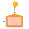 Vertical ID Badge Holder with Retractable Reel Clip, Sky Blue view 2