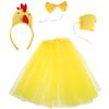 VANZACK Children's Yellow Chicken Costume with Tutu Skirt view 1
