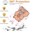 Tablet Case for Samsung Galaxy Tab A8 10.5-inch 2022/2021 SM-X200/X205, PU Leather Flip TPU Cover with Cute Capybara Pattern, Adjustable Stand, Milk Tea view 3