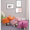 Animal-Shaped Footstool with Soft Cushion and Non-Slip Feet, Pink view 4