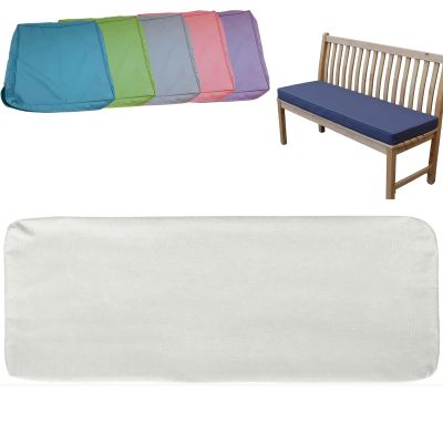 5 cm Bench Seat Cushion Cover, White, 180 x 50 x 5 cm