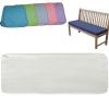 5 cm Bench Seat Cushion Cover, White, 180 x 50 x 5 cm view 1