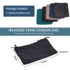 5 cm Bench Seat Cushion Cover, White, 180 x 50 x 5 cm view 3