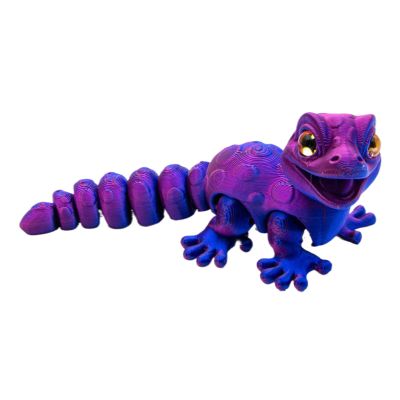 Generic Lizard Statue, 3D-Printed Gecko, Flexible ABS Fidget Toy