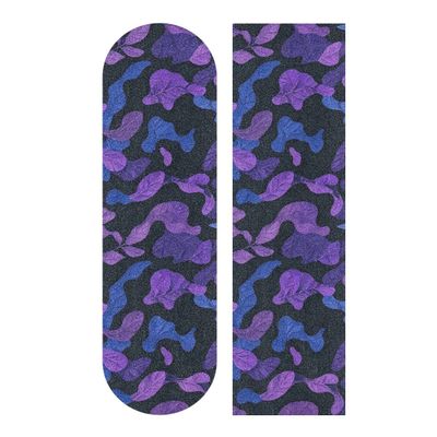 WDdZzyy Camouflage Griptape for Skateboards, 84 x 22.9 cm, Purple/Black/Blue