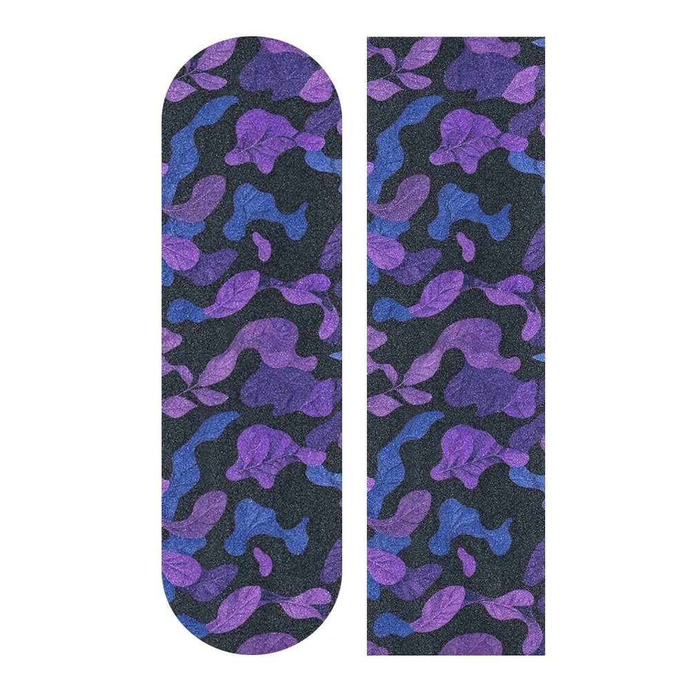 WDdZzyy Camouflage Griptape for Skateboards, 84 x 22.9 cm, Purple/Black/Blue