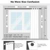 MRTREES White Sheer Grommet Curtains, 90-Inch Length, Long Voile Mesh Curtains for Bedroom and Living Room, 2 Panels, 140 x 228 cm (55 x 90 in), Ivory White view 4