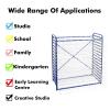 Art Drying Rack for Classrooms with 16 Removable Shelves view 3
