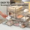 XNKLPY Transparent Acrylic Desk Organizer with Stackable Drawers, Six-Pack view 4