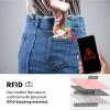 Protective Case for Samsung Galaxy A35 5G with RFID Blocking, 4 Card Slots, Stand, Wrist Strap, Magnetic PU Leather Wallet Case with Cute Baby Pig and Sunflower Design view 3