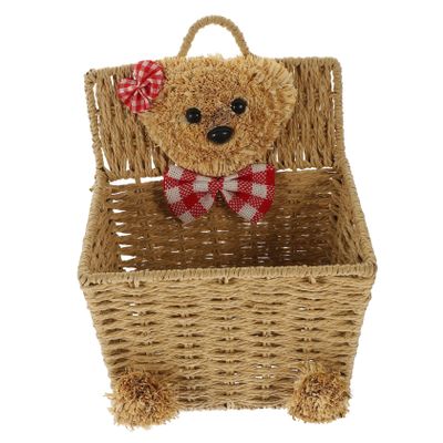 VERDANVERSE Khaki Braided Wall Basket, Cute Storage Basket for Living Room and Kitchen