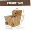 VERDANVERSE Khaki Braided Wall Basket, Cute Storage Basket for Living Room and Kitchen view 2
