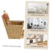 VERDANVERSE Khaki Braided Wall Basket, Cute Storage Basket for Living Room and Kitchen view 4
