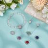 BENECREAT 6 Styles Brass Pave Round Crystal Cabochons view 4