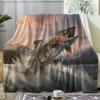Generic Fish-Pattern Cozy Blanket, 130 x 150 cm, Soft Fleece Throw for Sofa, Room Decor & Gifts (VX231) view 1