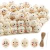 Deepton Wooden Beads with Faces - 100 pcs view 1
