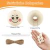 Deepton Wooden Beads with Faces - 100 pcs view 3
