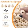 Deepton Wooden Beads with Faces - 100 pcs view 4