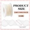 BENECREAT 9m X 6cm Organza Ribbon with Beaded Edges view 2