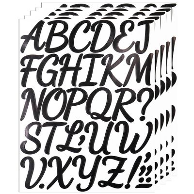 BINLINHONGO 175 Cursive Alphabet Stickers