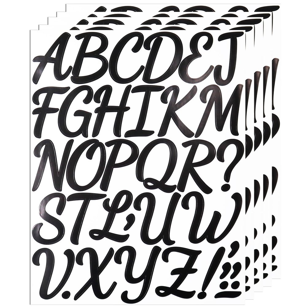 BINLINHONGO 175 Cursive Alphabet Stickers