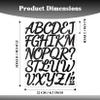 BINLINHONGO 175 Cursive Alphabet Stickers view 2