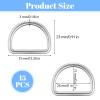 Aiyorse 15 Pack D-Ring 25mm Metal Rings view 2