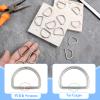 Aiyorse 15 Pack D-Ring 25mm Metal Rings view 3