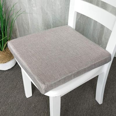 Chair Cushion, 3/5/8 cm Thick, 40/45/50 cm, Removable Non-Slip Foam Cushion, Grey B, 50 x 50 x 3 cm
