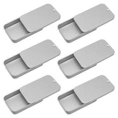 SYEYCW 6-Pack Small Metal Tins