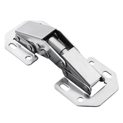 Cabinet Hinge with 210 Mounting Screws, No Drilling Required, 90-Degree Hinge, Furniture Hardware (4 Pcs)