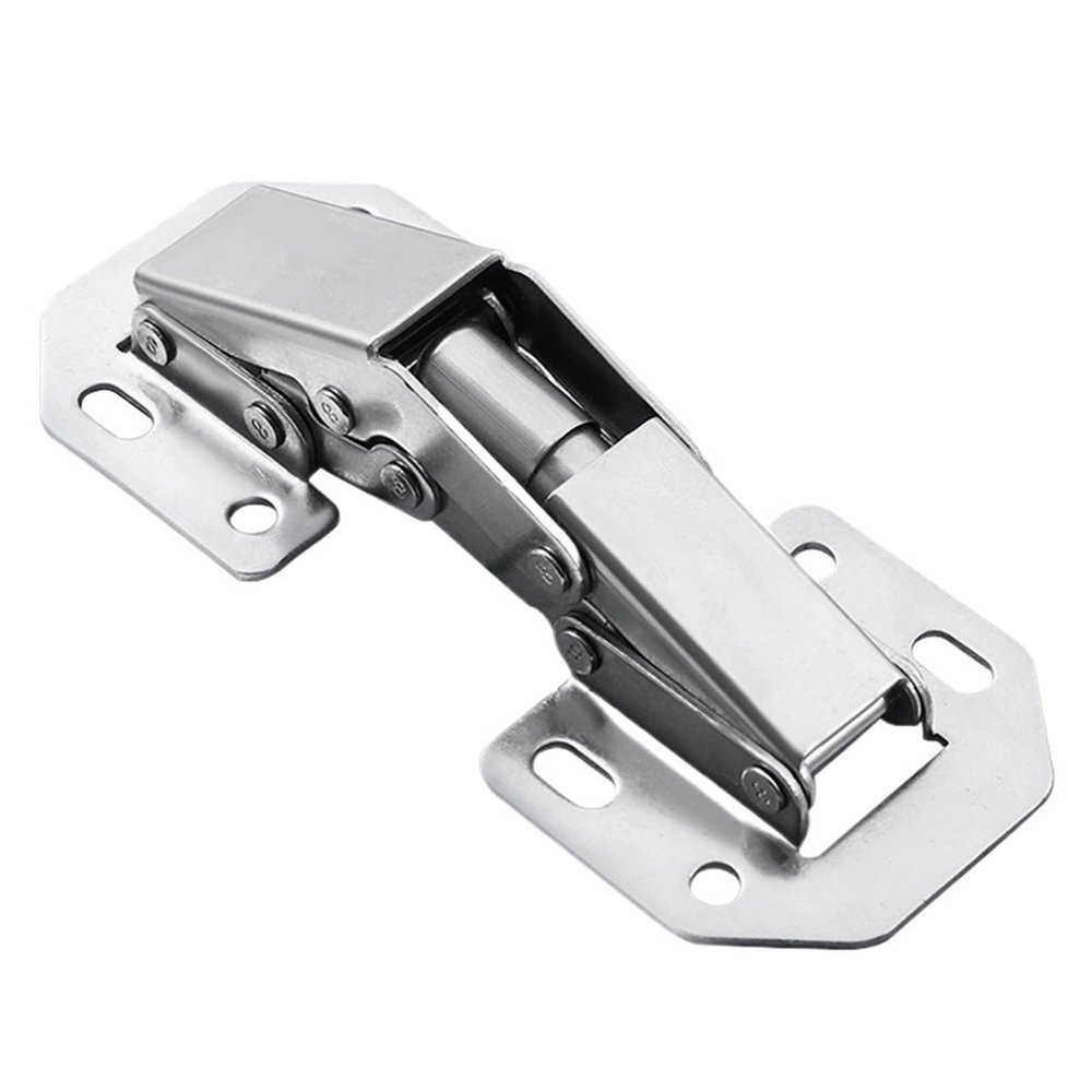Cabinet Hinge with 210 Mounting Screws, No Drilling Required, 90-Degree Hinge, Furniture Hardware (4 Pcs)