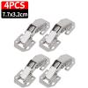 Cabinet Hinge with 210 Mounting Screws, No Drilling Required, 90-Degree Hinge, Furniture Hardware (4 Pcs) view 2