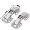 Cabinet Hinge with 210 Mounting Screws, No Drilling Required, 90-Degree Hinge, Furniture Hardware (4 Pcs) view 3