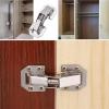 Cabinet Hinge with 210 Mounting Screws, No Drilling Required, 90-Degree Hinge, Furniture Hardware (4 Pcs) view 4