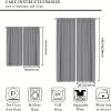 XIANGPEIFBH 2-Piece 95% Blackout Curtains with Guitar and Drum Design, 115" W x 255" H cm Each view 3