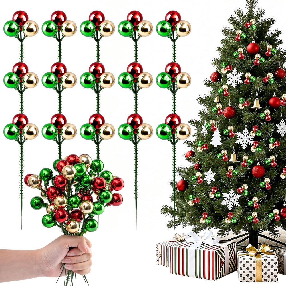 15-Piece Christmas Tree Picks