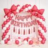 Sanu Belle Large Bow Balloons 2 Pack Red 38 Inch view 4