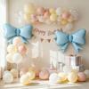 Sanu Belle Large Bow Balloons 2 Pack Blue 31 Inch view 4