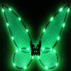 Glowing Fairy Butterfly Wings for Adults and Children, LED Angel Wings for Halloween Cosplay (Green) view 1