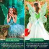 Glowing Fairy Butterfly Wings for Adults and Children, LED Angel Wings for Halloween Cosplay (Green) view 3