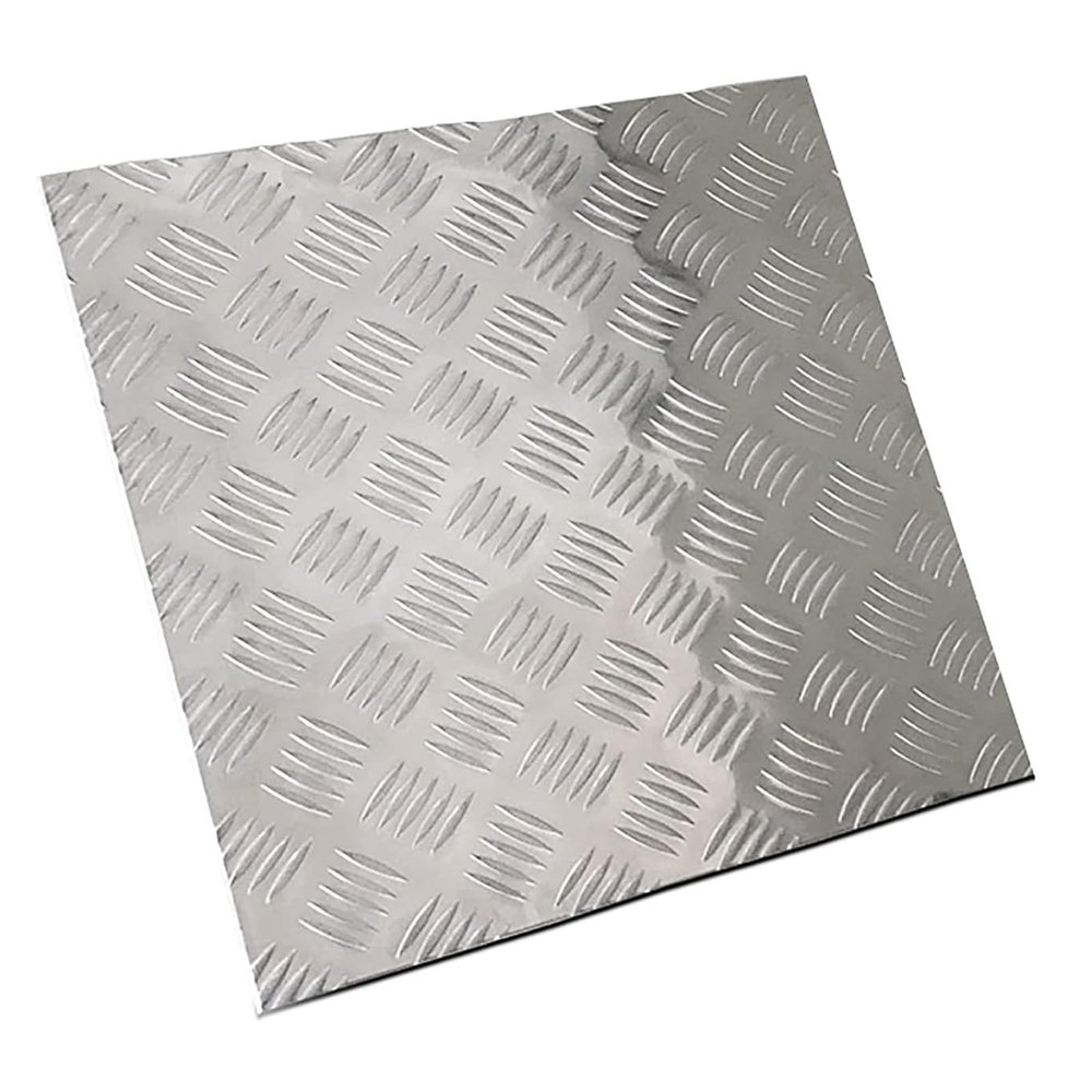 Embossed Aluminum Alloy Checker Plate, 400 × 400 × 2.5 mm